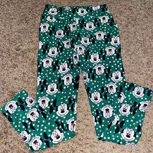 Green Disney LulaRoe Minnie Mouse leggings One Size
